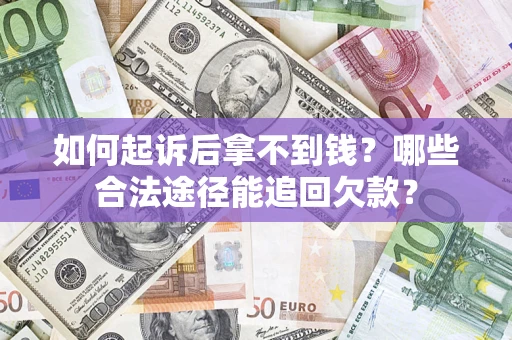 武汉如何起诉后拿不到钱？哪些合法途径能追回欠款？