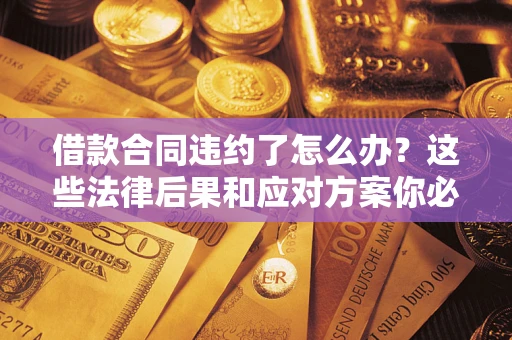 武汉借款合同违约了怎么办？这些法律后果和应对方案你必须知道