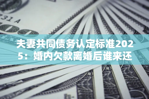 武汉夫妻共同债务认定标准2025:婚内欠款离婚后谁来还? 武汉夫妻共同债务认定标准2025:婚内欠款离婚后谁来还?