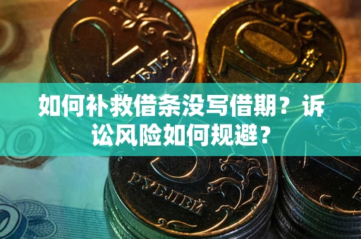 武汉如何补救借条没写借期？诉讼风险如何规避？