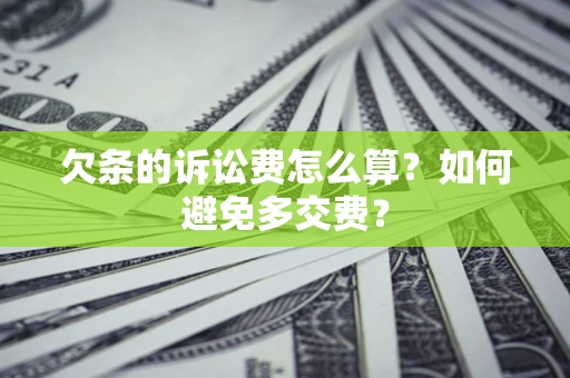 武汉欠条的诉讼费怎么算？如何避免多交费？