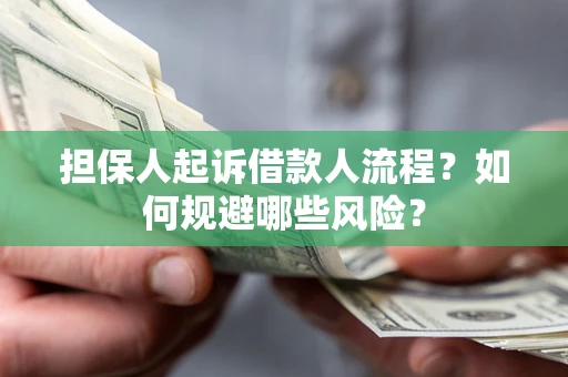 武汉担保人起诉借款人流程？如何规避哪些风险？