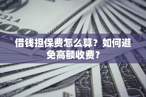 武汉借钱担保费怎么算？如何避免高额收费？