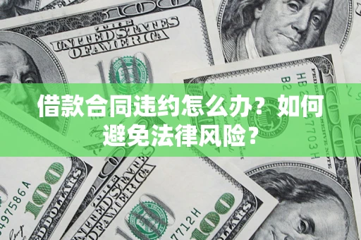 武汉借款合同违约怎么办？如何避免法律风险？